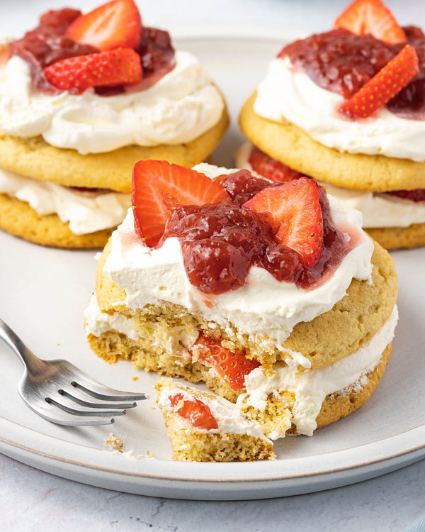 Keto strawberry shortcake