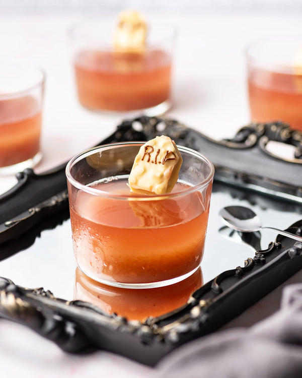 Spooky Strawberry Jello Shots