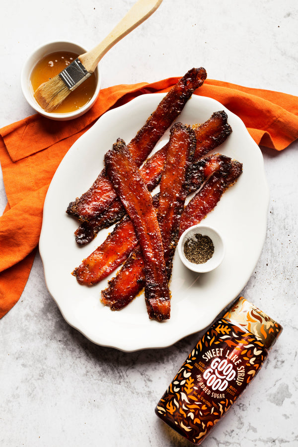 Maple Glazed Bacon with Black Pepper