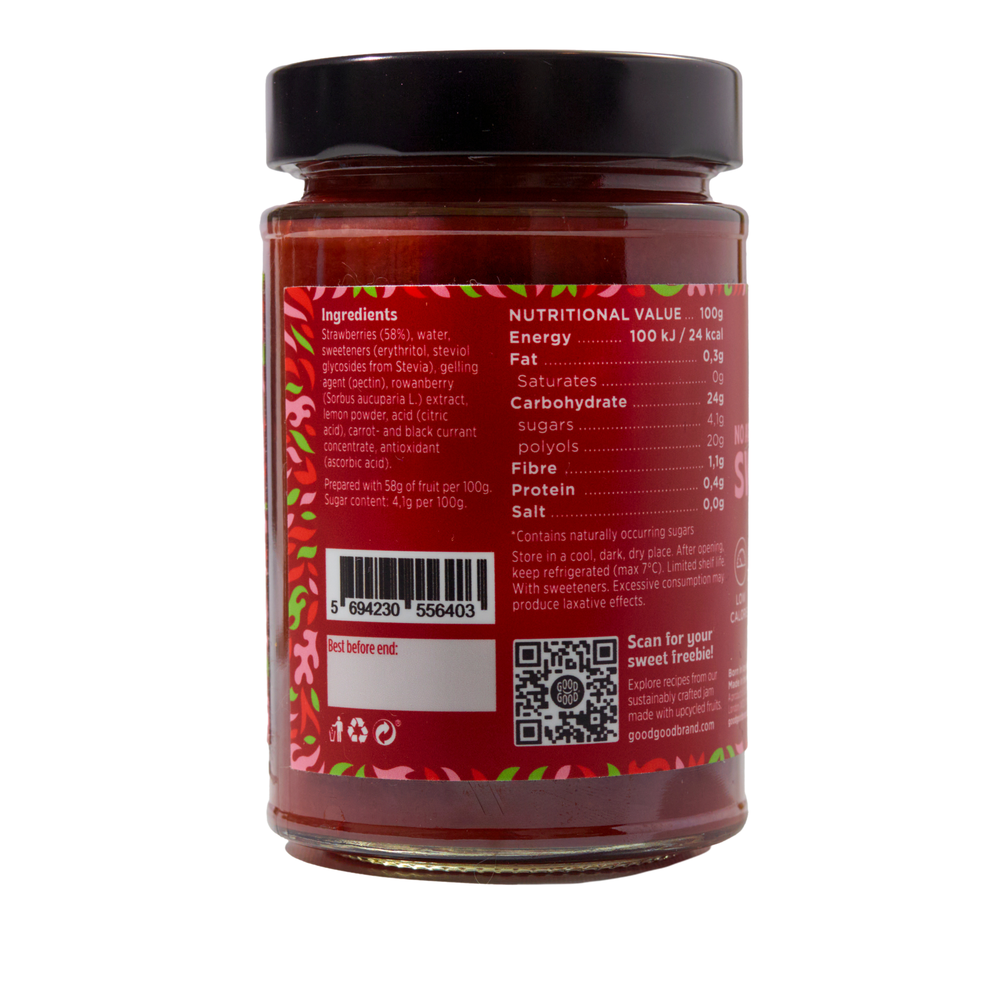 Strawberry Jam (330g) - No Added Sugar