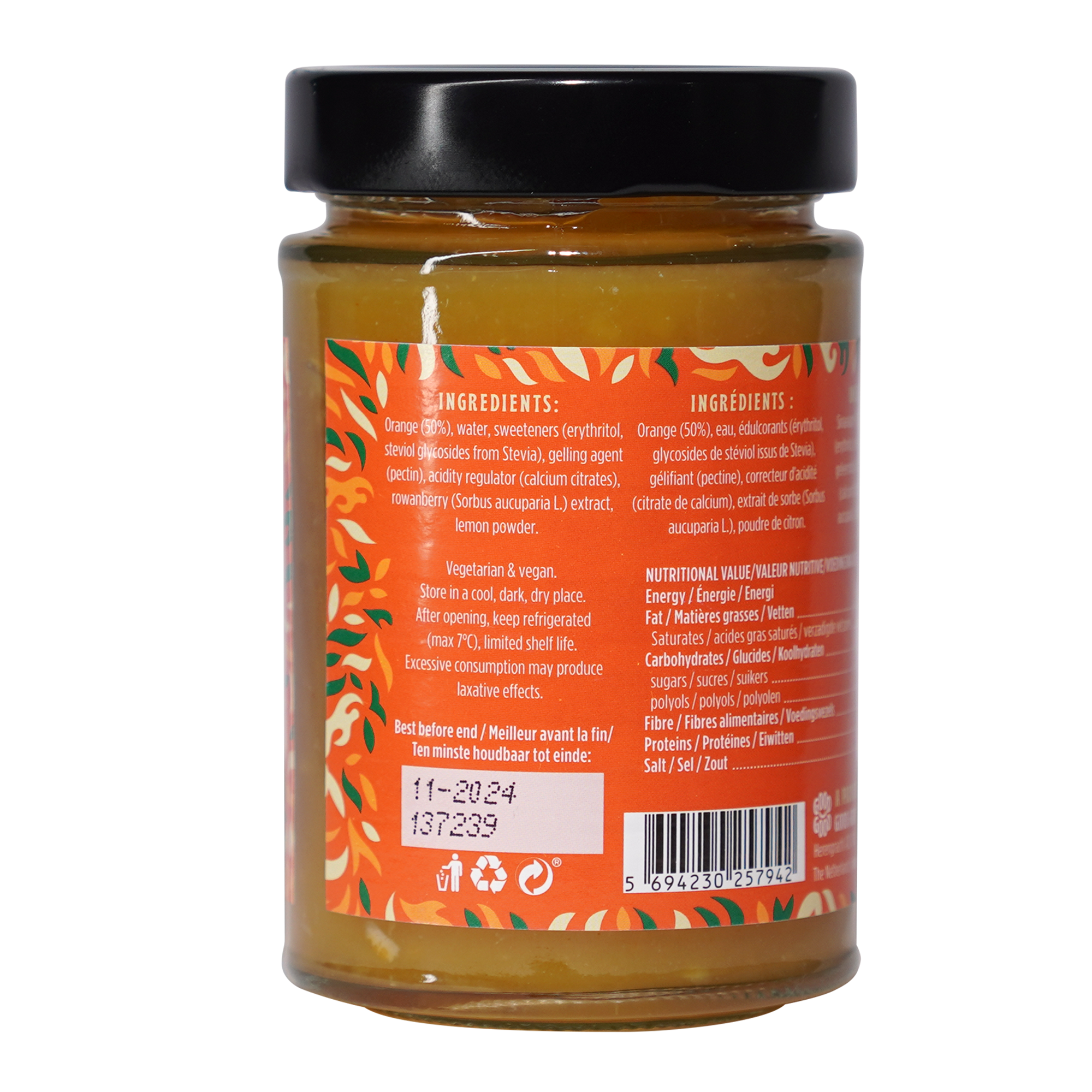 Orange Marmalade (330g) - No Added Sugar